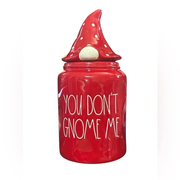 Rae Dunn You Don't Gnome Me Cookie Jar - Picture 2 of 2